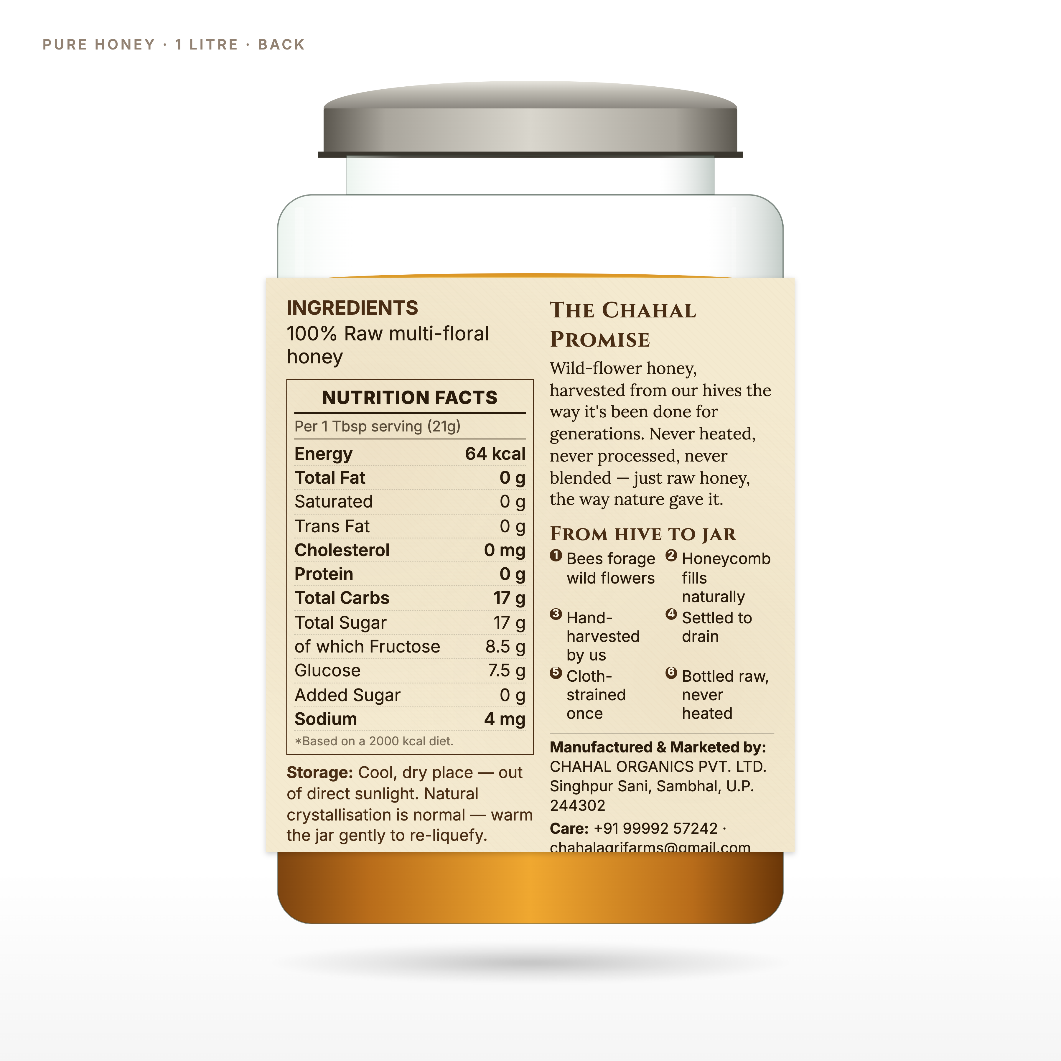 Wild Forest Honey — Raw, Multifloral, Uttarakhand