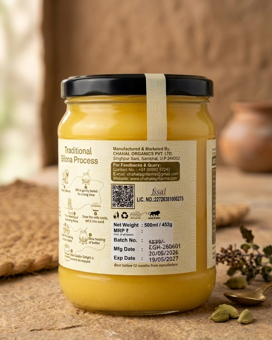 Desi Cow Ghee — Bilona, Barosi Method