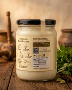 Buffalo ghee 500 ml back label — ingredients, nutrition, lab tested