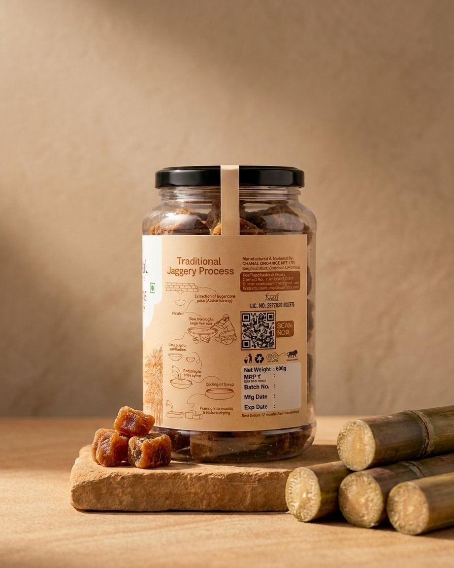 Natural Jaggery Pieces — From UP West Sugarcane
