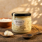 Buffalo ghee 250 ml glass jar lifestyle photo — Chahal Agri Farms