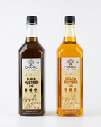 Two Oils Duo — yellow and black mustard oil combo, Chahal Agri Farms